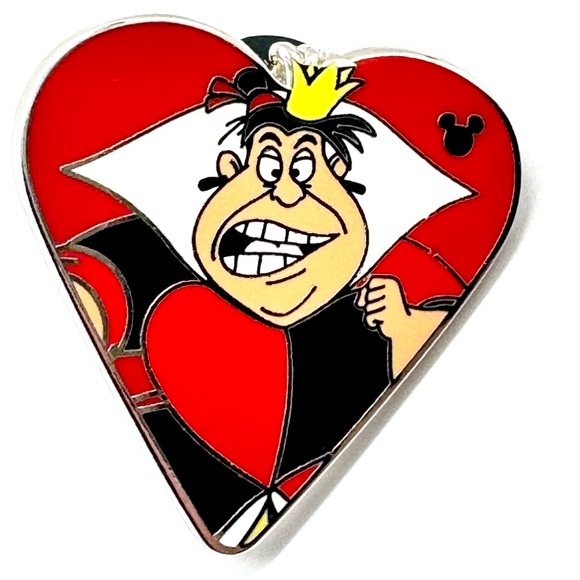 Disney Hidden Mickey Alice in Wonderland Card Suits Set Of 3 Queen Alice Rabbit - Picture 2 of 5